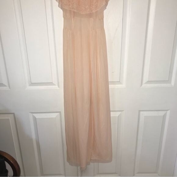 Vintage Van Raalte ‘50s sheer peach nightgown chemise size XS-S boudoir photos - Picture 5 of 9